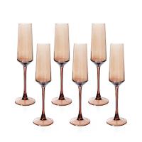 Jogo De Taças Copa E Cia 6 Peças Bruma âmbar - Espumante 180 Ml - 1