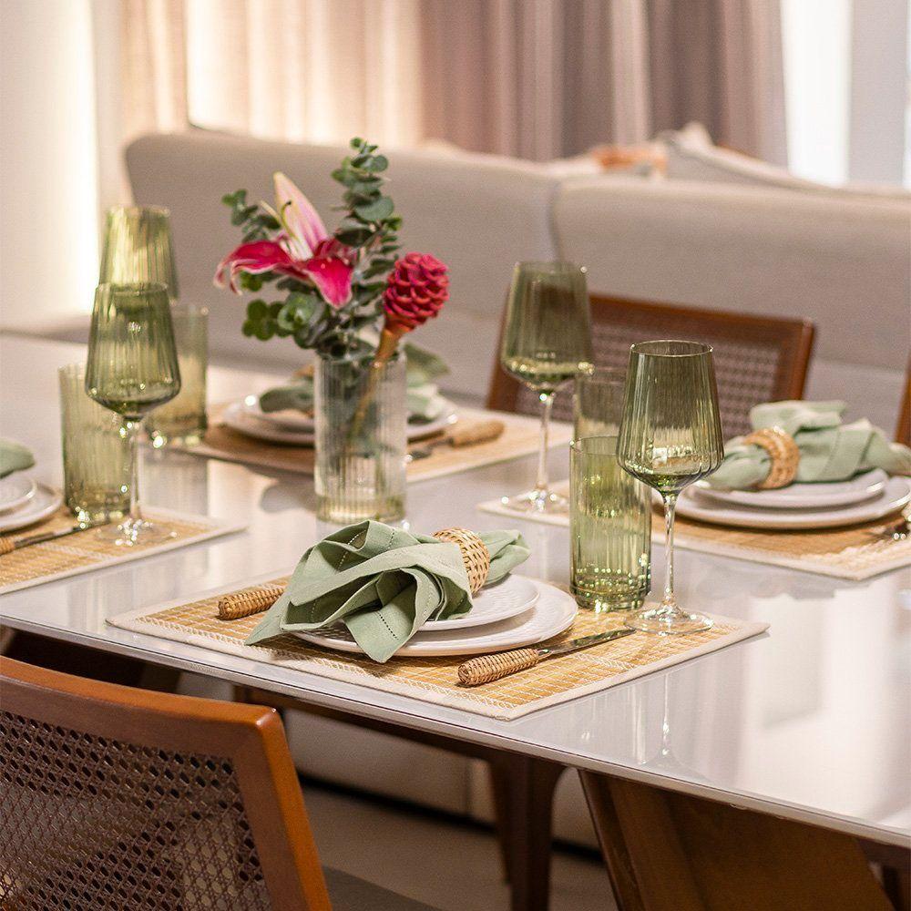 Jogo De Copos Copa E Cia 6 Peças Lustro 500ml Verde - 4