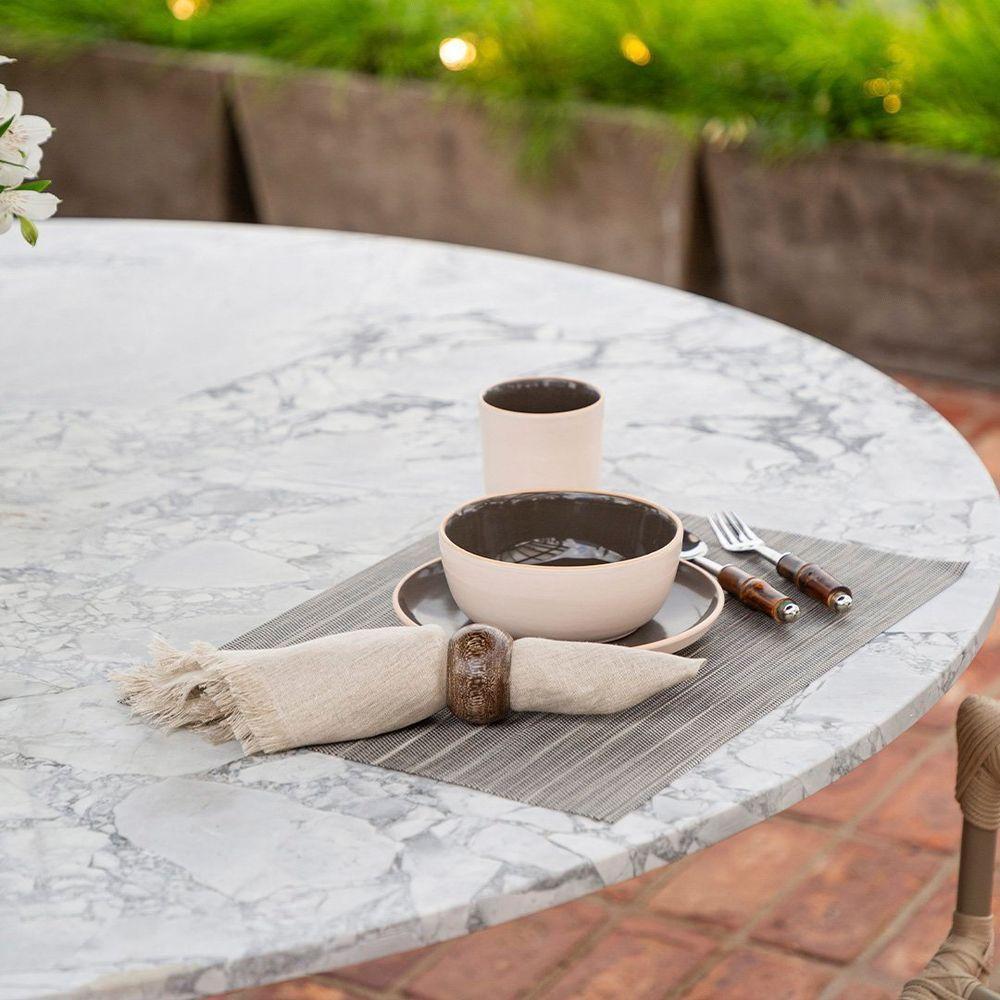 Jogo Americano Copa E Cia 6 Peças Tramado Prior Grafite - 3