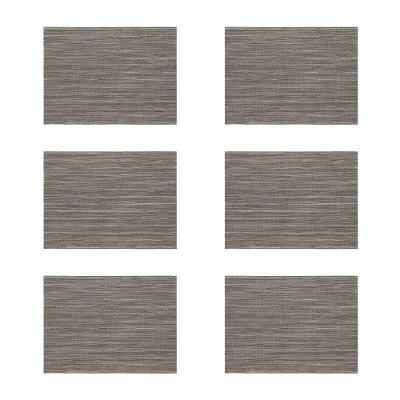 Jogo Americano Copa E Cia 6 Peças Tramado Prior Grafite