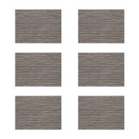 Jogo Americano Copa E Cia 6 Peças Tramado Prior Grafite - 1