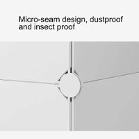 Guarda Roupa Portatil Armario Cabideiro 6 Portas Arara Organizador Modular Azul Luxo - 2