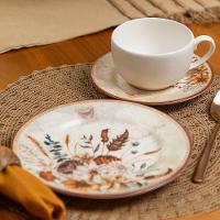 Xícara Com Pires Copa E Cia Aquarelle Em Cerâmica Adele - 2