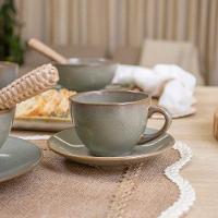 Xícara Com Pires Copa E Cia Reative Em Cerâmica Verde - 2