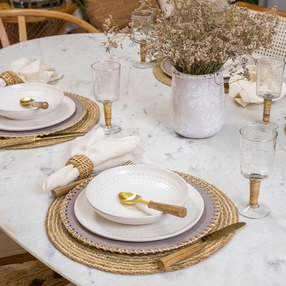 Sousplat Copa E Cia Domu Rattan Trance Cream - 2