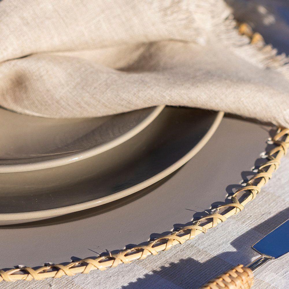 Sousplat Copa E Cia Domu Rattan Trance Cream - 4