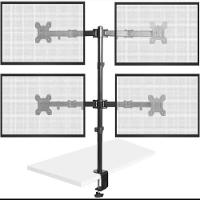 Suporte 4 Monitores Articulado Gamer Tv Braço Mesa Bancada Estudio Podcast Completo Ajustavel Universal Luxo - 1