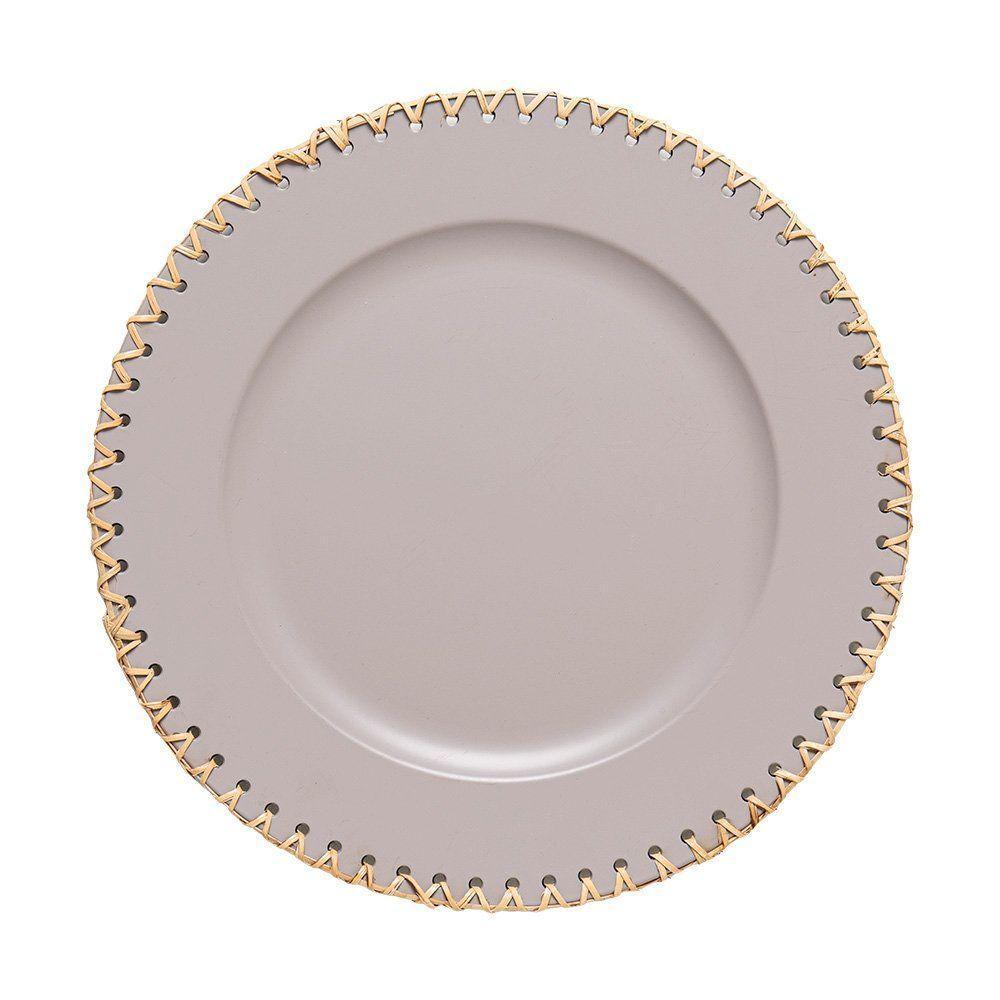 Sousplat Copa E Cia Domu Rattan Trance Areia - 1