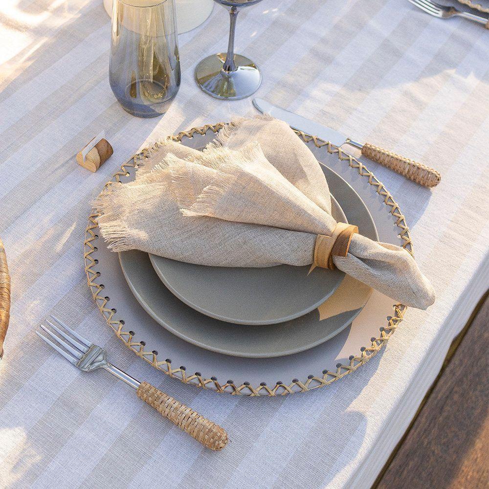 Sousplat Copa E Cia Domu Rattan Trance Areia - 2