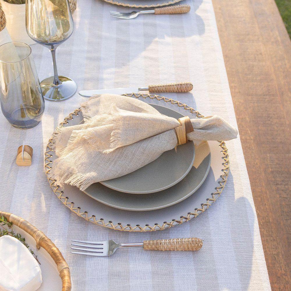 Sousplat Copa E Cia Domu Rattan Trance Areia - 4