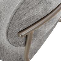 Sala De Jantar Mesa Ballare Com 4 Cadeiras Moderna Mobilia Luna/imbuia/off/prata