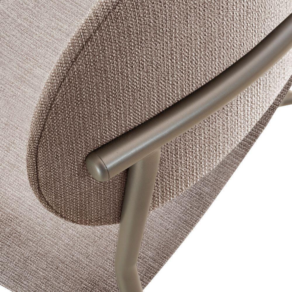 Sala De Jantar Mesa Ballare Com 4 Cadeiras Moderna Mobilia Brisa/imbuia/off/prata - 4