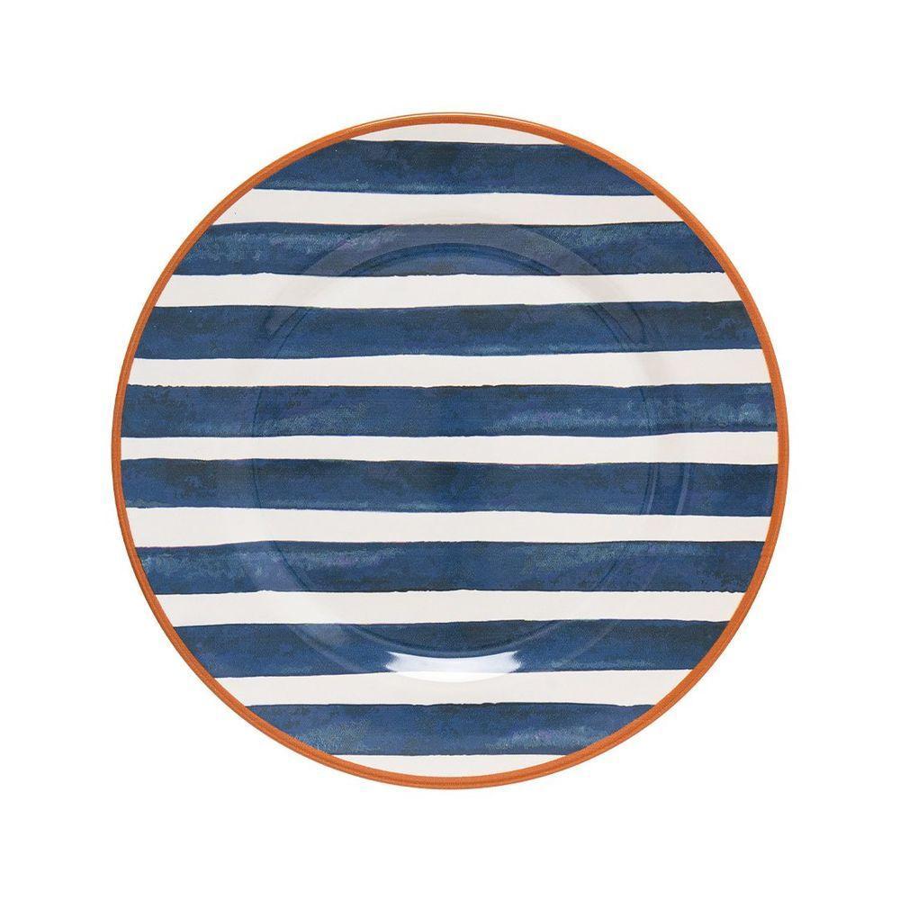 Prato Raso Copa E Cia Aquarelle Em Cerâmica Náutico - 1