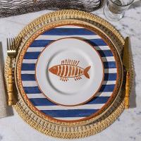 Prato Raso Copa E Cia Aquarelle Em Cerâmica Náutico - 4