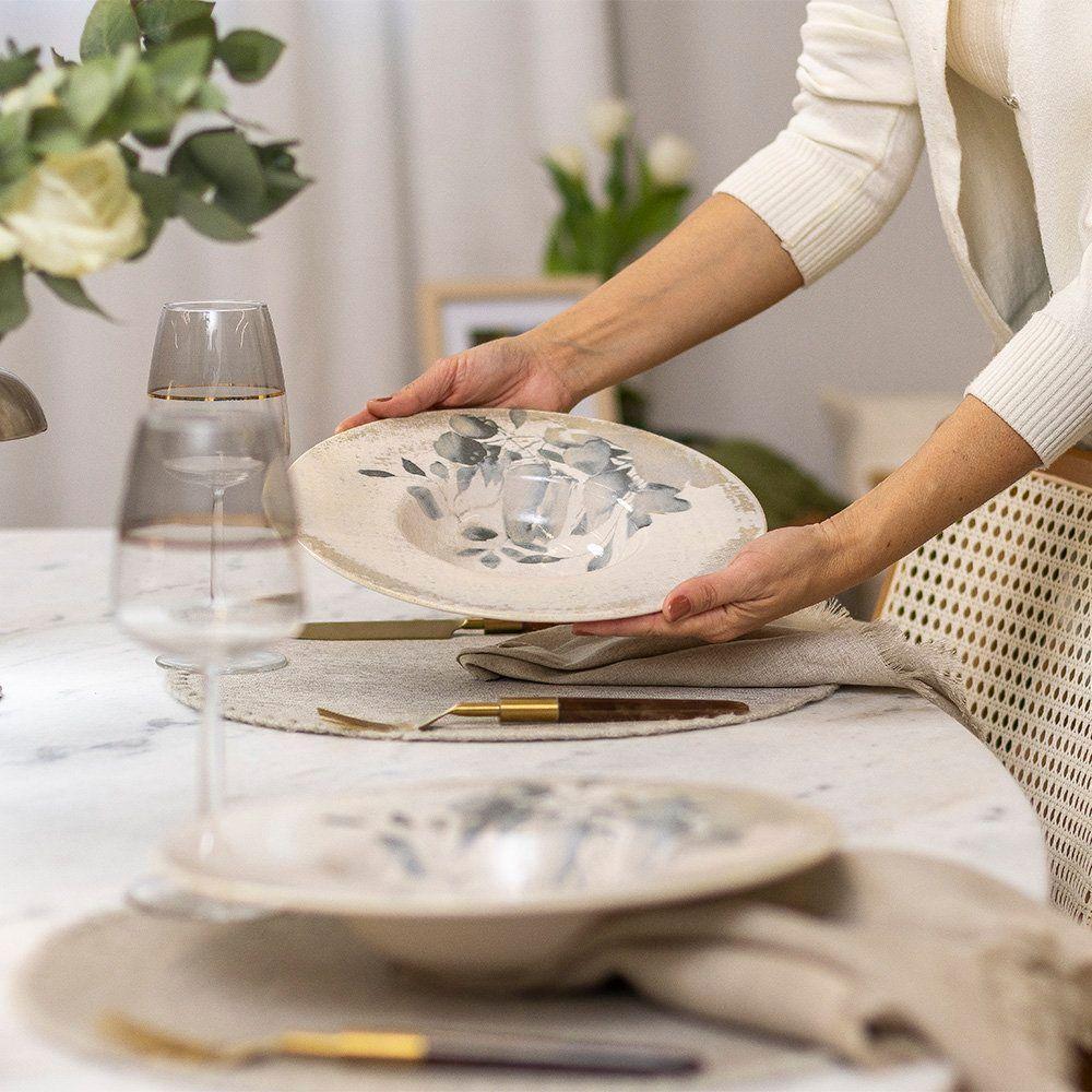 Prato Para Massa E Risoto Copa E Cia Florença Em Cerâmica Flórea - 3