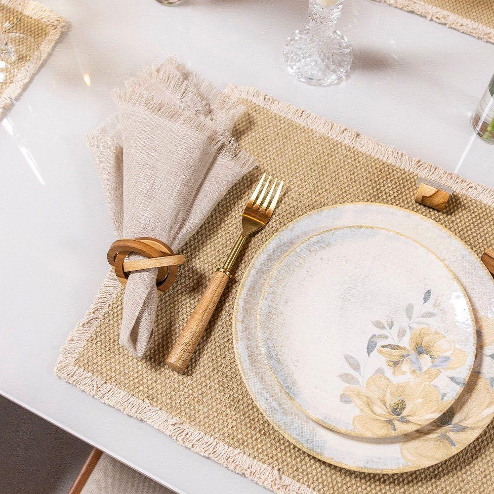 Prato De Sobremesa Copa E Cia Florença Em Cerâmica Soléa - 3