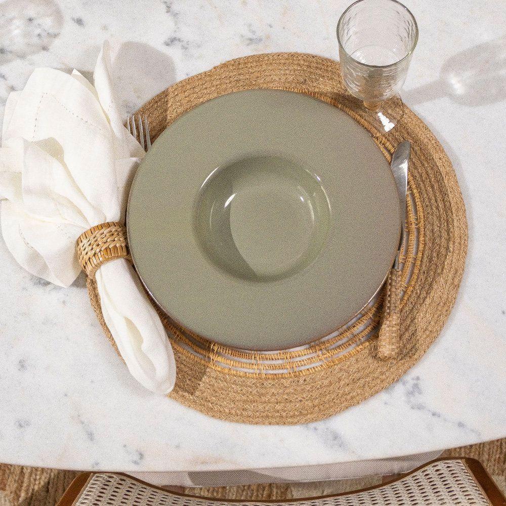 Prato De Risoto Copa E Cia Reative Em Cerâmica Verde - 2