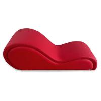 Poltrona Divã Cadeira Recamier Design Americano Sofá Desire Vermelho - 3