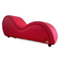 Poltrona Divã Cadeira Recamier Design Americano Sofá Desire Vermelho