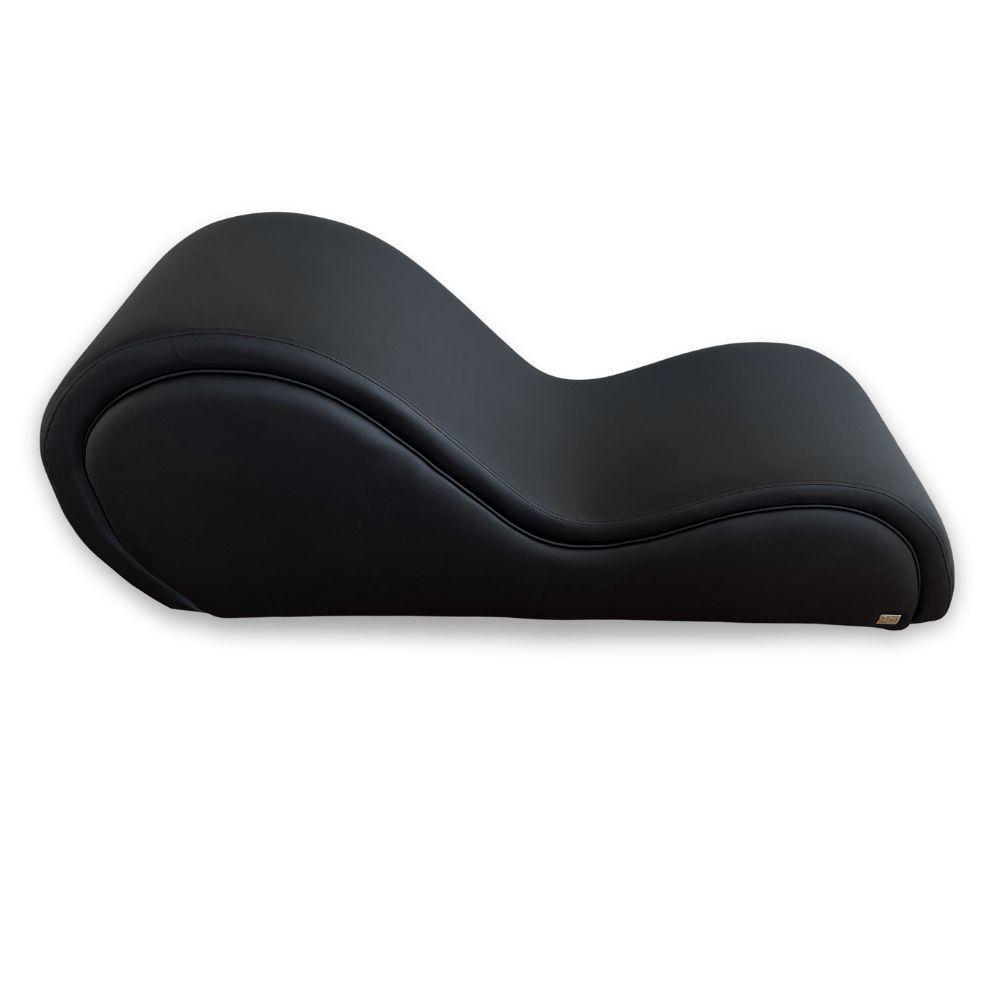 Poltrona Divã Cadeira Recamier Design Americano Sofá Desire Preta - 2