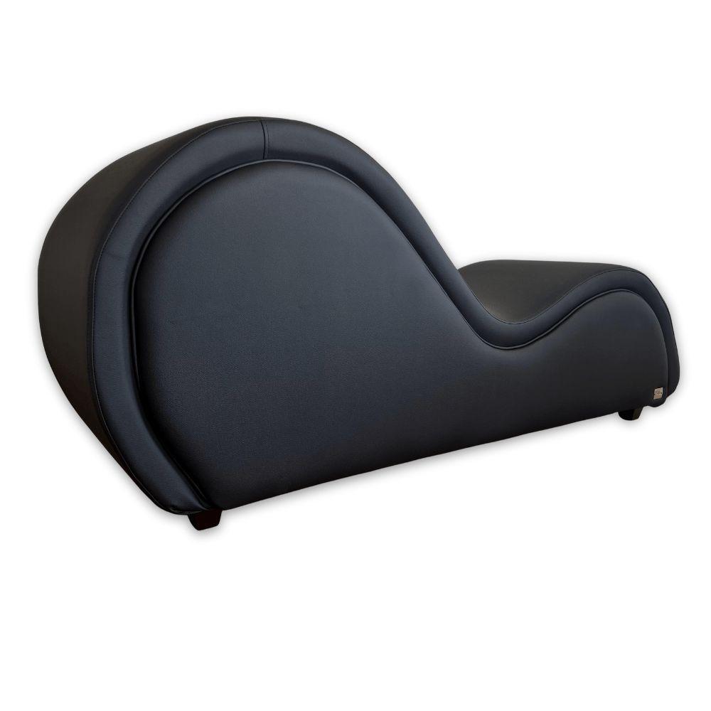 Poltrona Divã Cadeira Recamier Design Americano Sofá Desire Preta - 4