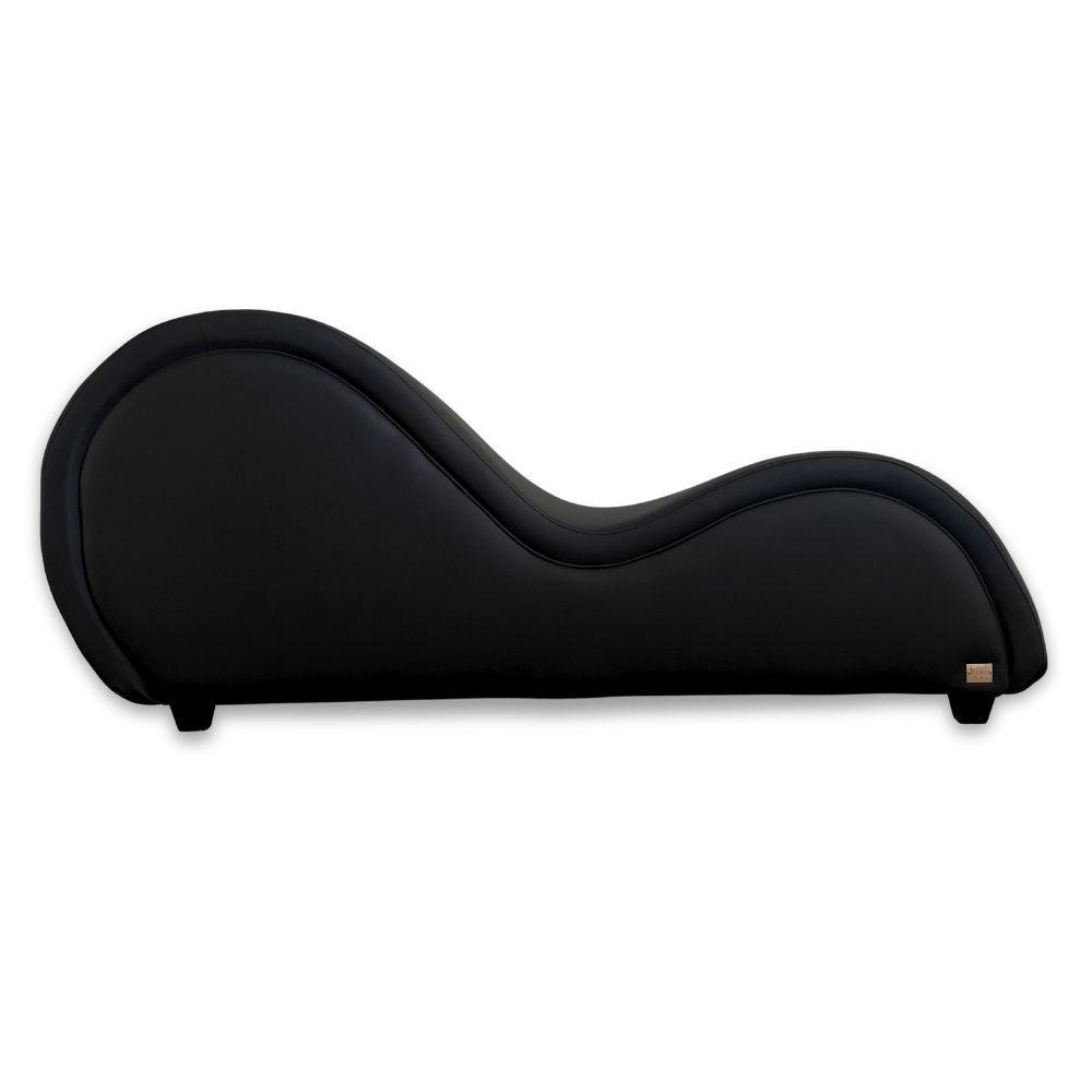 Poltrona Divã Cadeira Recamier Design Americano Sofá Desire Preta - 5