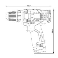 Parafusadeira-furadeira 10,8 V Tramontina Master Para Uso Profissional Sistema De Reversão E Maleta - 5