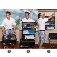 Organizador De Mala Bagagem Roupas Suspenso 3 Andares Prateleira De Viagem Bolsa Sacola Gancho Cabide De Bolsa Dobravel - 7