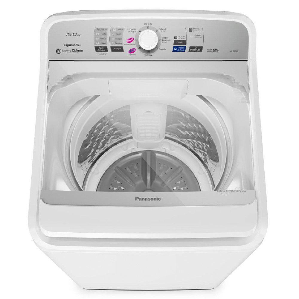 Máquina De Lavar Panasonic 15kg Sistema Ciclone NA-F150B1WA Branco 110V - 5