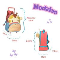 Mochila Rodinha Infantil Girafa + Lancheira Térmica Escolar - 2