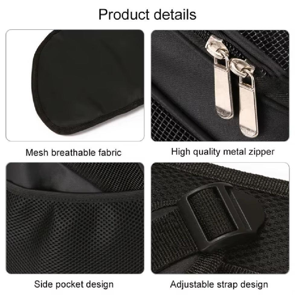 Mochila Caes Gatos Bolsa De Transporte Passeio Pet Dog Bag Viagem Canguru Cachorros Petshop Com Bolsos Laterais - 6