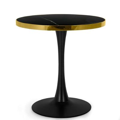 Mesa De Jantar Redonda Majestic 70cm - Preto