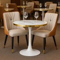 Mesa De Jantar Redonda Majestic 70cm - Branco - 2