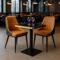 Mesa De Jantar Quadrada Venezia 70x70 - Preto - 2