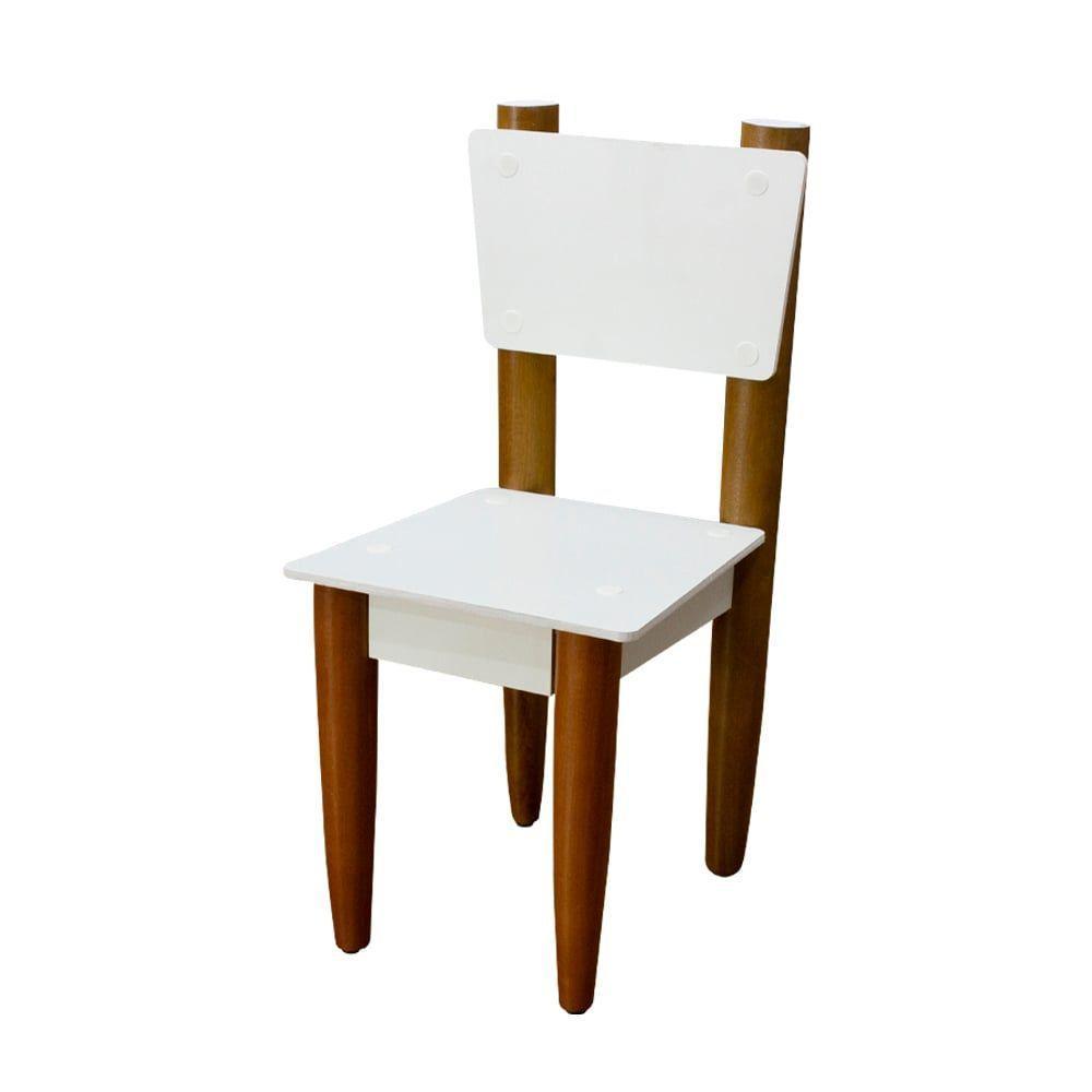 Cadeira Infantil Avião Palito Branca Assento Laminado Design Quarto Menina Menino Clean Mobília Decor - 1