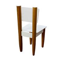 Cadeira Infantil Avião Palito Branca Assento Laminado Design Quarto Menina Menino Clean Mobília Decor - 2