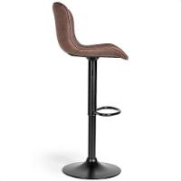 Banqueta Para Cozinha Americana Alta Bar Balcão P080 Kit 02 Unidades Marrom Café - 8