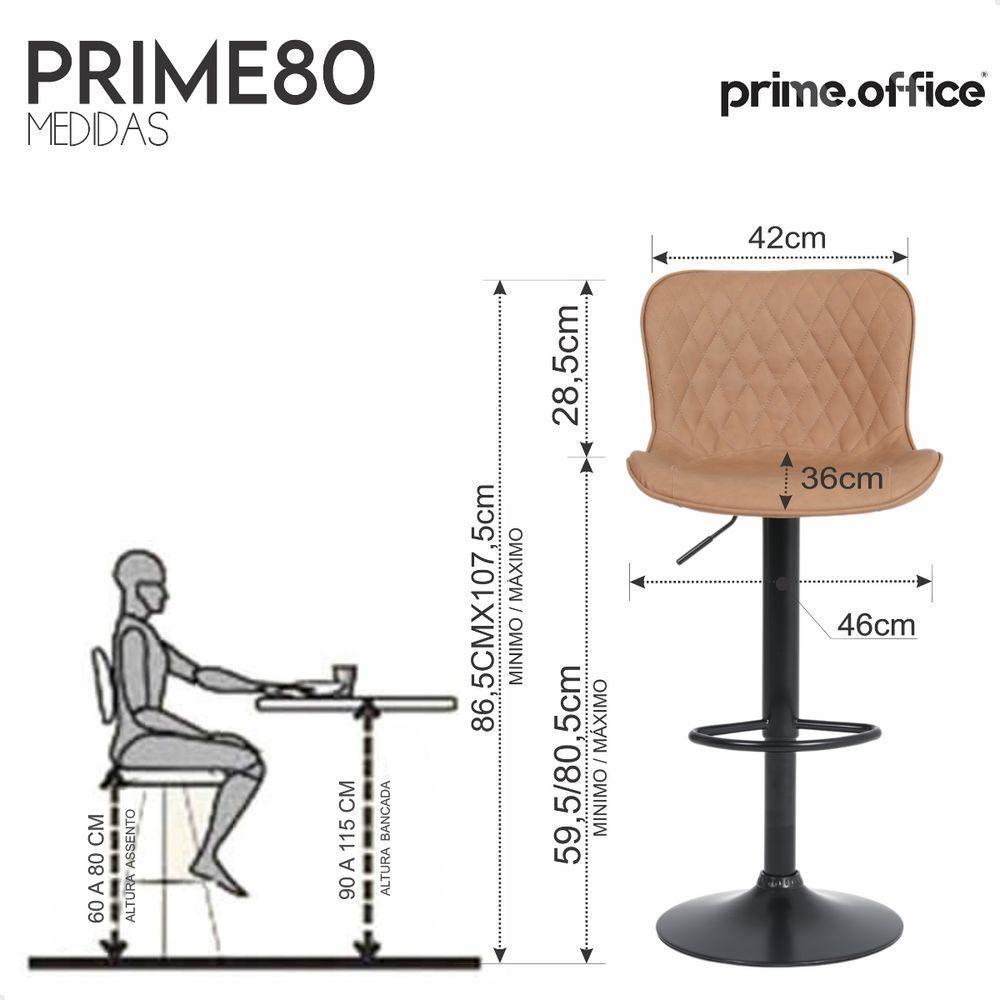 Banqueta Alta Para Cozinha Americana Bar Giratória Kit 04 Un Caramelo - 4