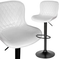 Banqueta Alta Giratória Com Encosto Cozinha Bar Kit 03 Un Branco - 5