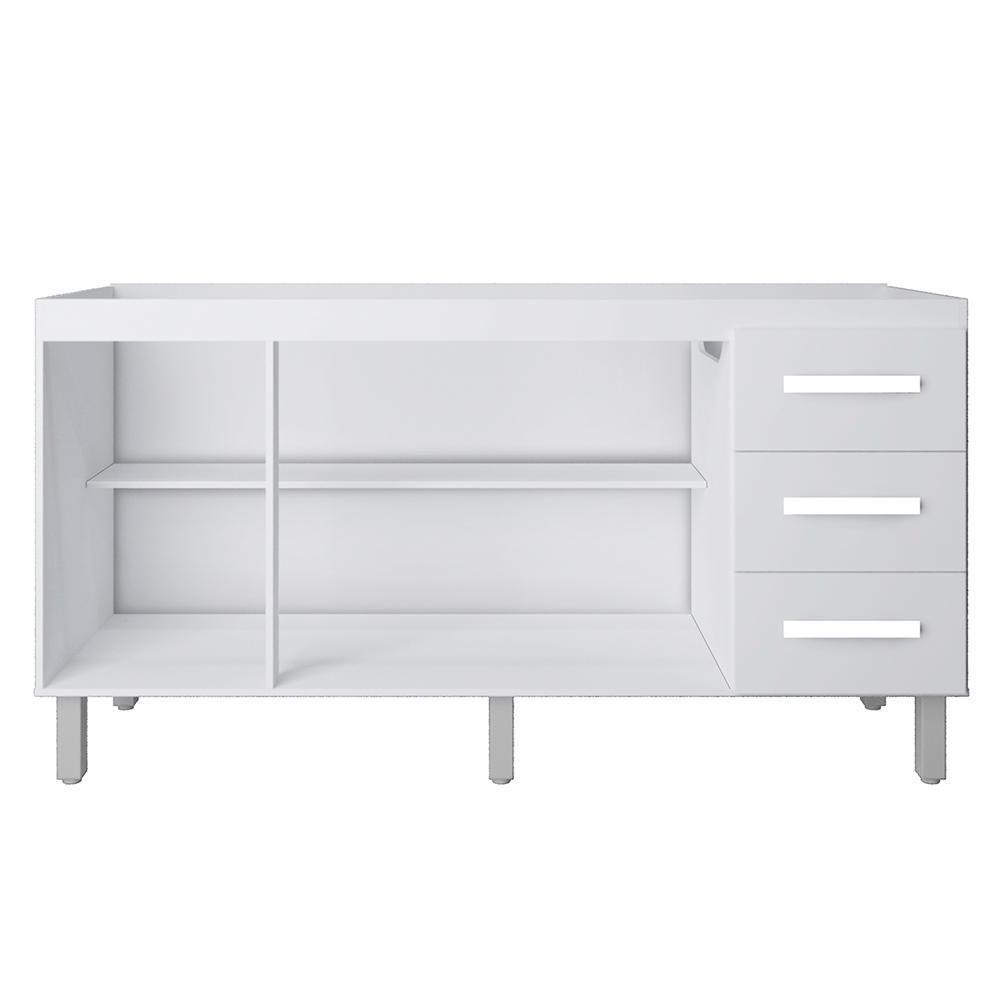 Balcao Sem Tampo Para Pia 150cm 9130 Branco Mobbs Branco - 5