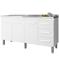 Balcao Sem Tampo Para Pia 150cm 9130 Branco Mobbs Branco - 1