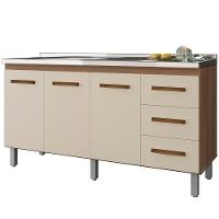 Balcao Sem Tampo Para Pia 150cm 9130 Savana Off White Mobbs Savana Off White - 1