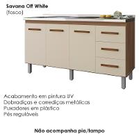 Balcao Sem Tampo Para Pia 150cm 9130 Savana Off White Mobbs Savana Off White