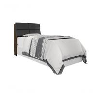 Cabeceira Box Solteiro 0,88 Isis Malbec Com Painel Class Preto - Framar Móveis - 5