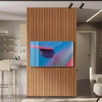 Painel Ripado Modular Revestimento Placa Para Tv Até 60 Pol Nature Fosco Nature Fosco - 1