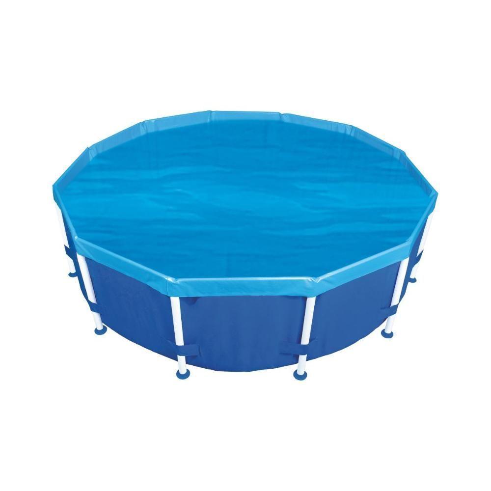 Piscina Redonda 4500 Litros Estruturada Com Capa Mor - 4