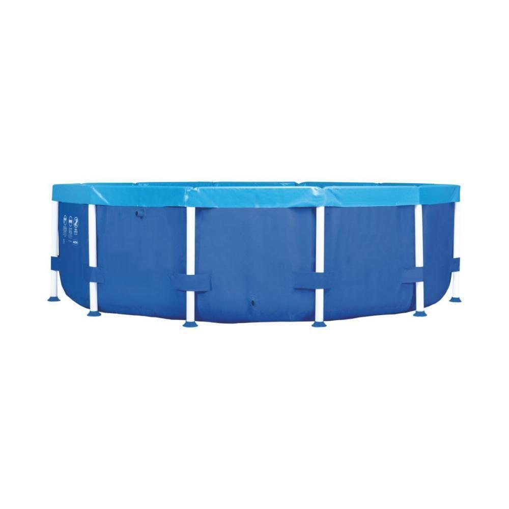 Piscina Redonda 4500 Litros Estruturada Com Capa Mor - 5