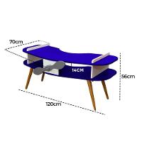 Mesa Avião Azul Com Hélice E Pés Palito Design Criativo Mesa Desenho Quarto Menina Menino Infantil Mobília Decor - 4