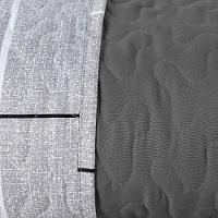 Kit Cobre Leito Colcha Casa Scarpa Celi Casal Padrão Dupla Face Micropercal 200 Fios 3 Peças Xadrez Grid Cinza - 3