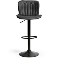 Kit 03 Un Banquetas Altas Giratórias Encosto Bar Confortável Preto - 2